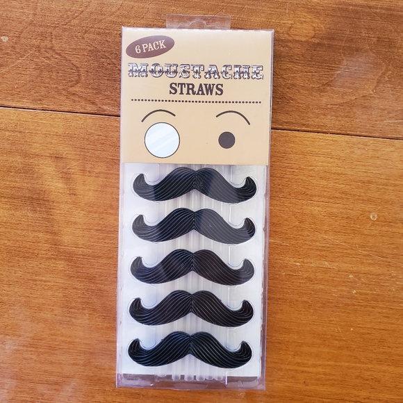 5/$20 NWT Mustache Straws - Picture 1 of 6